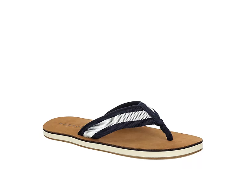 Restoration Mens Marina Flip Flop Sandal - Navy 3 Restoration Mens Marina Flip Flop Sandal - Navy