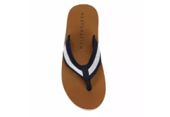 Restoration Mens Marina Flip Flop Sandal - Navy 14 Restoration Mens Marina Flip Flop Sandal - Navy -Cheap Vault Of Soles Store US 01 502361 05