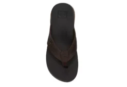 Reef Mens Cushion Spring Lux Flip Flop Sandal - Brown -Cheap Vault Of Soles Store US 01 502372 05