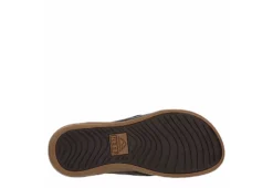 Reef Mens Cushion Spring Lux Flip Flop Sandal - Brown -Cheap Vault Of Soles Store US 01 502372 06
