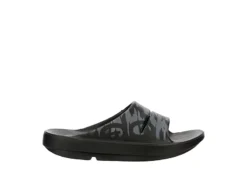 Oofos Mens Ooahh Sport Slide Sandals - Black -Cheap Vault Of Soles Store US 01 502411 01