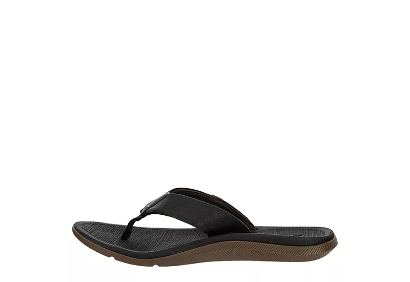 Reef Mens Santa Ana Flip Flop Sandal - Black 6 Reef Mens Santa Ana Flip Flop Sandal - Black - Image 4