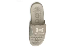 Under Armour Mens Ignite Pro Slide Sandal - Khaki -Cheap Vault Of Soles Store US 01 502426 03