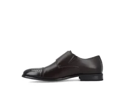 Vance Co Mens Atticus Cap Toe Double Monk Strap Oxford - Brown -Cheap Vault Of Soles Store US 01 502465 03