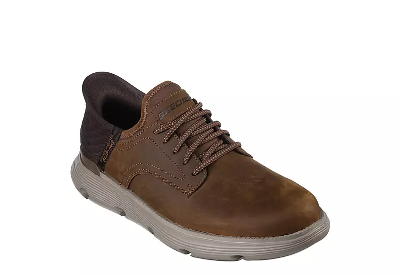 Skechers Mens Slip-ins Garza Sneaker - Brown 3 Skechers Mens Slip-ins Garza Sneaker - Brown