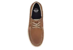 Dockers Mens Beacon Boat Shoes - Dark Tan -Cheap Vault Of Soles Store US 01 502541 04