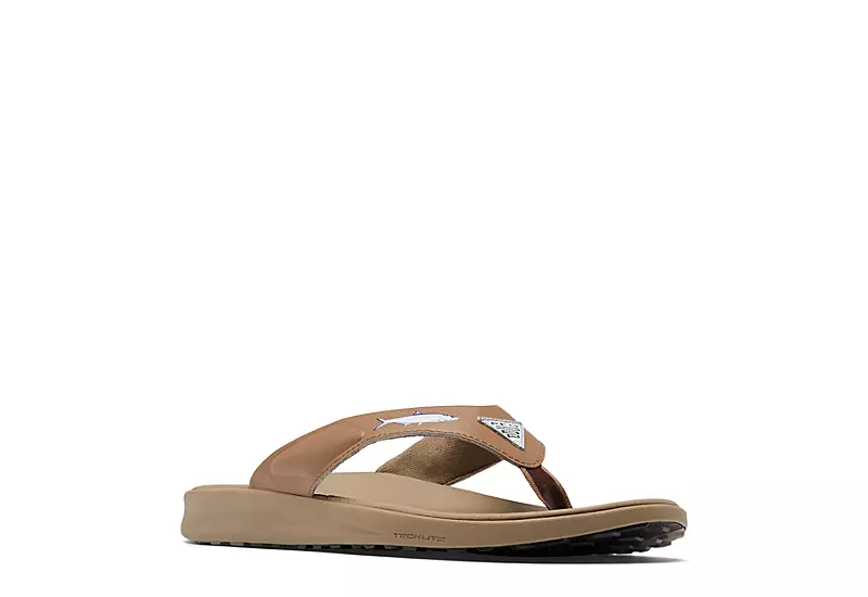 Columbia Mens Fish Flip Pfg Flip Flop Sandal - Brown 3 Columbia Mens Fish Flip Pfg Flip Flop Sandal - Brown