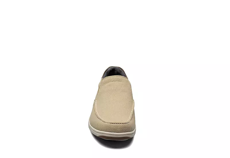 Florsheim Mens Lakeside Canvas Moc Toe Slip On Oxford - Sand 5 Florsheim Mens Lakeside Canvas Moc Toe Slip On Oxford - Sand - Image 3