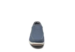 Florsheim Mens Lakeside Canvas Moc Toe Slip On Oxford - Navy -Cheap Vault Of Soles Store US 01 502787 02