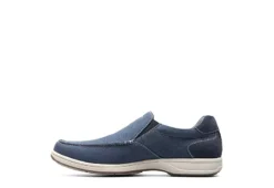 Florsheim Mens Lakeside Canvas Moc Toe Slip On Oxford - Navy -Cheap Vault Of Soles Store US 01 502787 03