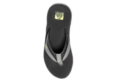 Reef Mens Anchor Flip Flop Sandal - Grey -Cheap Vault Of Soles Store US 01 502840 02