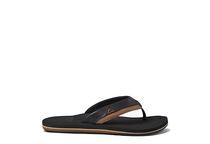 Reef Mens Cushion Dawn Flip Flop Sandal - Black 4 Reef Mens Cushion Dawn Flip Flop Sandal - Black - Image 2