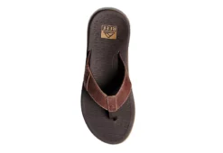 Reef Mens Santa Ana Flip Flop Sandal - Brown -Cheap Vault Of Soles Store US 01 502848 02