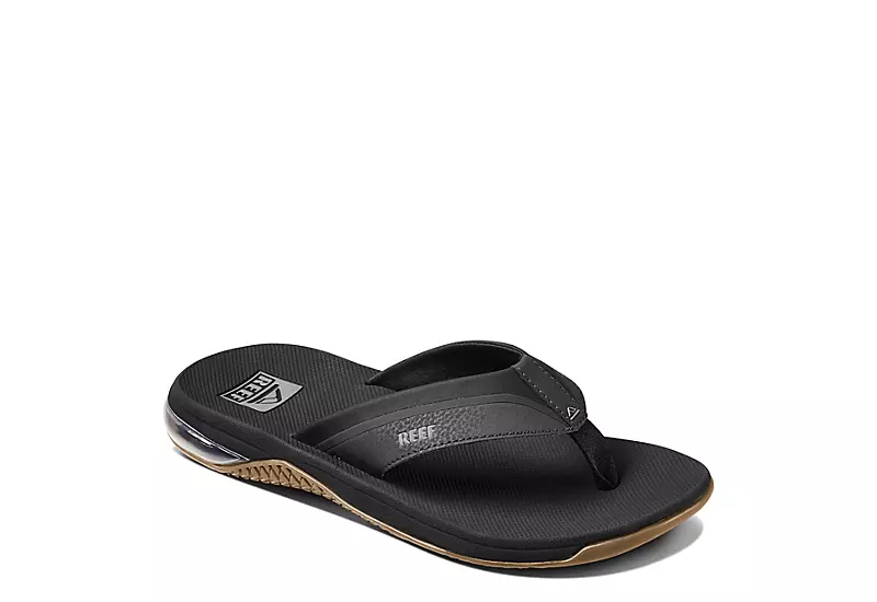 Reef Mens Anchor Flip Flop Sandal - Black 3 Reef Mens Anchor Flip Flop Sandal - Black