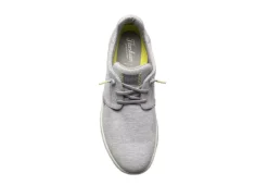 Florsheim Mens Crossover Canvas Plain Toe Slip On Sneaker - Grey -Cheap Vault Of Soles Store US 01 502871 05