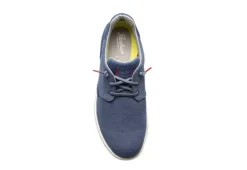 Florsheim Mens Crossover Canvas Plain Toe Slip On Sneaker - Navy -Cheap Vault Of Soles Store US 01 502873 05
