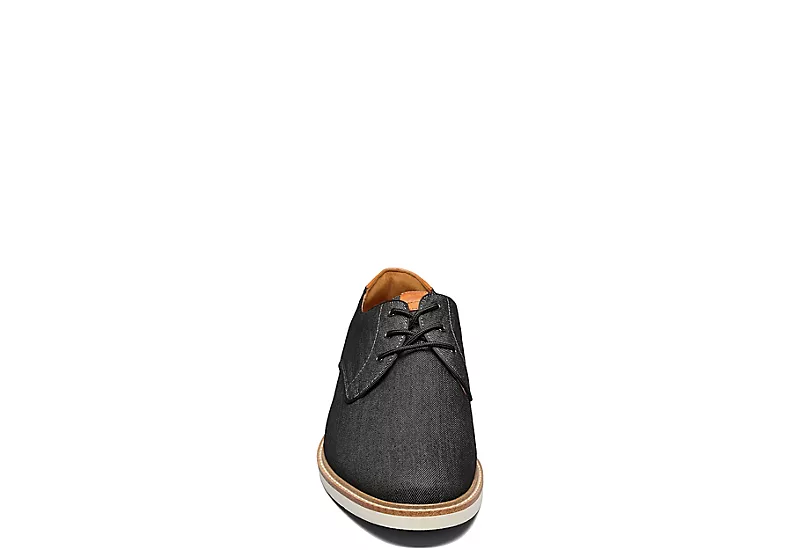 Florsheim Mens Highland Canvas Plain Toe Oxford - Black 5 Florsheim Mens Highland Canvas Plain Toe Oxford - Black - Image 3