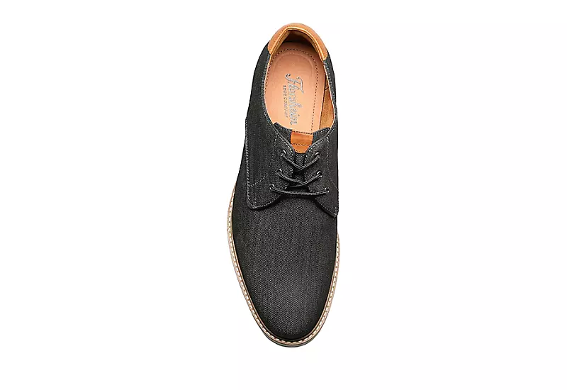 Florsheim Mens Highland Canvas Plain Toe Oxford - Black 8 Florsheim Mens Highland Canvas Plain Toe Oxford - Black - Image 6