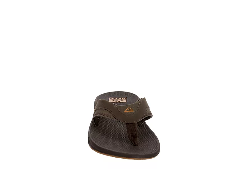 Reef Mens Fanning Flip Flop Sandal - Brown 5 Reef Mens Fanning Flip Flop Sandal - Brown - Image 3