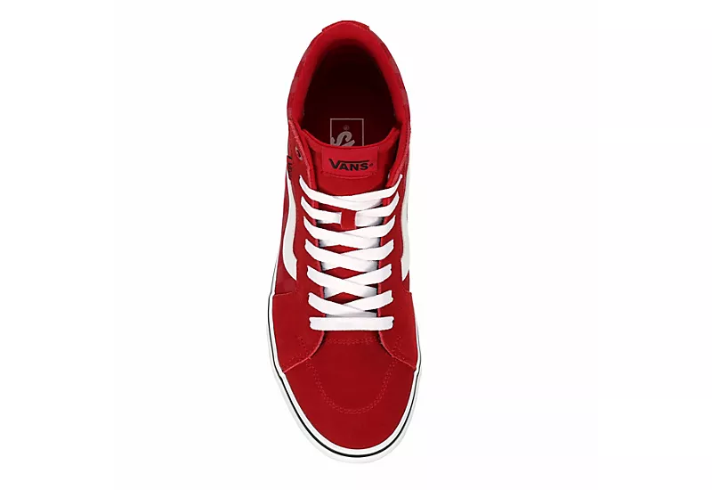 Vans Mens Filmore High Top Sneaker - Red 8 Vans Mens Filmore High Top Sneaker - Red - Image 6
