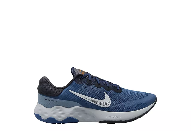 Nike Mens Renew Ride 3 Running Shoe - Blue 3 Nike Mens Renew Ride 3 Running Shoe - Blue