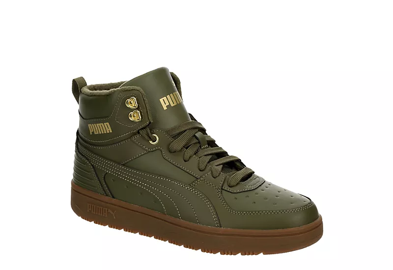 Puma Mens Rebound Rugged Sneaker Boot - Olive 3 Puma Mens Rebound Rugged Sneaker Boot - Olive