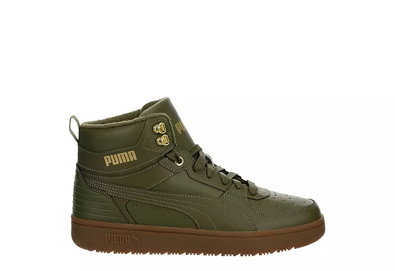 Puma Mens Rebound Rugged Sneaker Boot - Olive 4 Puma Mens Rebound Rugged Sneaker Boot - Olive - Image 2