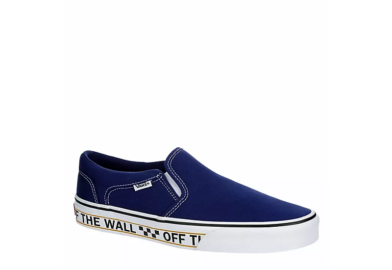 Vans Mens Asher Sneaker - Blue 3 Vans Mens Asher Sneaker - Blue