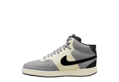 Nike Mens Court Vision Mid Sneaker - Grey -Cheap Vault Of Soles Store US 01 601011 02