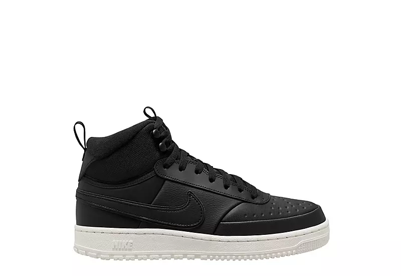 Nike Mens Court Vision Mid Winter Sneaker Boot - Black 4 Nike Mens Court Vision Mid Winter Sneaker Boot - Black - Image 2