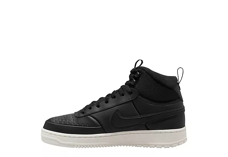 Nike Mens Court Vision Mid Winter Sneaker Boot - Black 5 Nike Mens Court Vision Mid Winter Sneaker Boot - Black - Image 3