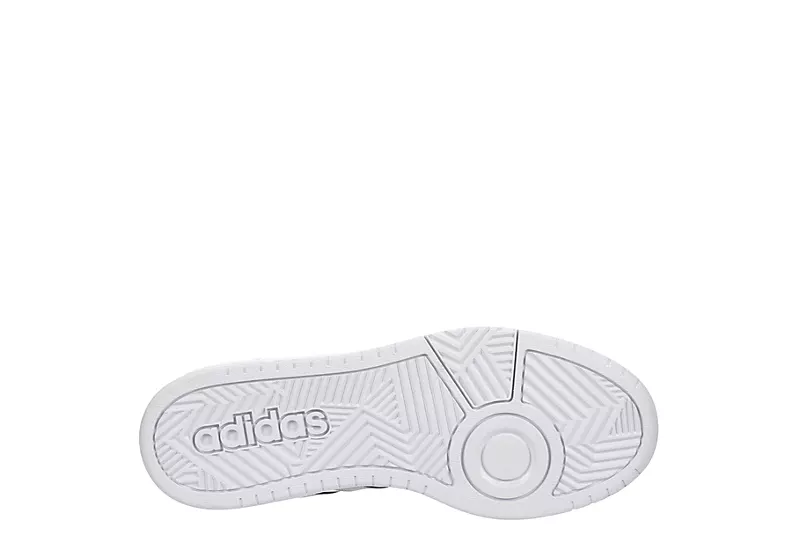 Adidas Mens Hoops 3.0 Mid Sneaker - White 9 Adidas Mens Hoops 3.0 Mid Sneaker - White - Image 7