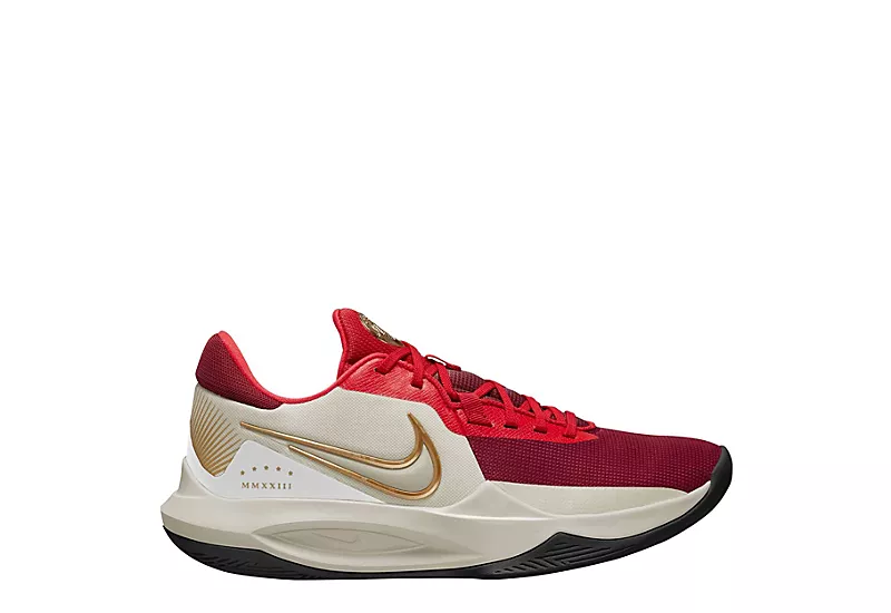 Nike Mens Precision 6 Basketball Shoe - Off White 4 Nike Mens Precision 6 Basketball Shoe - Off White - Image 2