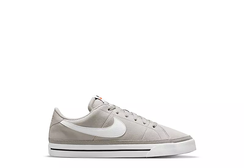 Nike Mens Court Legacy Suede Low Sneaker - Grey 4 Nike Mens Court Legacy Suede Low Sneaker - Grey - Image 2