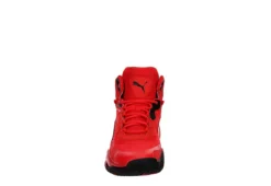 Puma Mens Playmaker Pro Mid Basketball Shoe - Red -Cheap Vault Of Soles Store US 01 601241 02