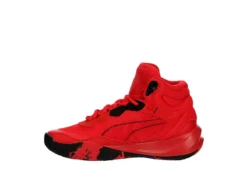 Puma Mens Playmaker Pro Mid Basketball Shoe - Red -Cheap Vault Of Soles Store US 01 601241 03
