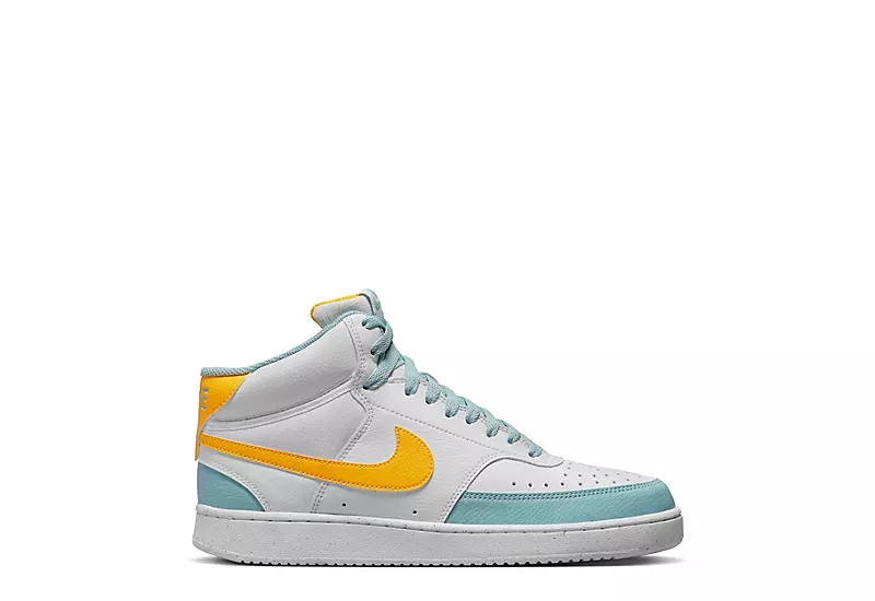 Nike Mens Court Vision Mid Sneaker - White 4 Nike Mens Court Vision Mid Sneaker - White - Image 2