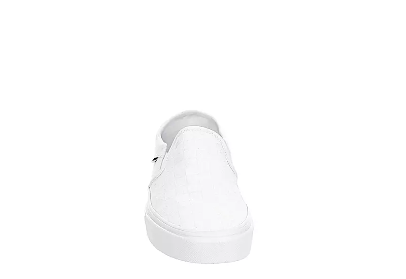 Vans Mens Asher Slip On Sneaker - White 5 Vans Mens Asher Slip On Sneaker - White - Image 3