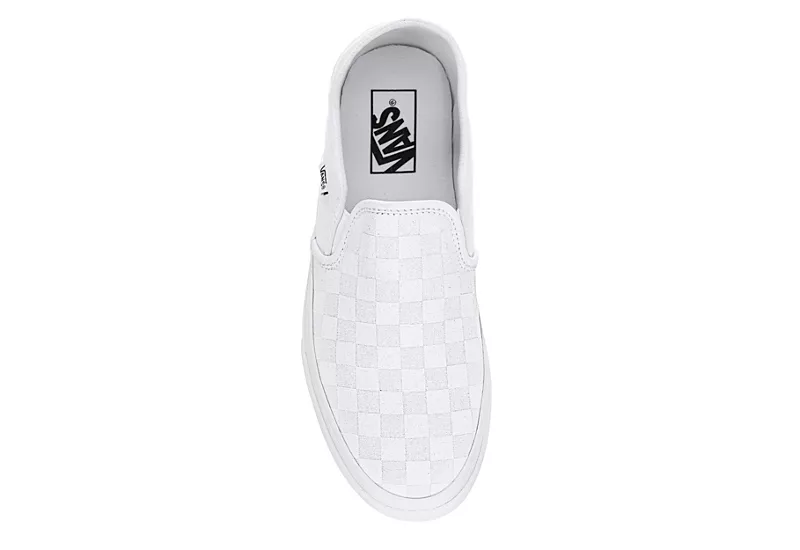 Vans Mens Asher Slip On Sneaker - White 8 Vans Mens Asher Slip On Sneaker - White - Image 6